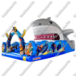 Коммерческий надувной батут "Акула-робот"