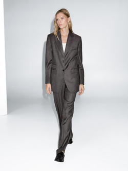 Massimo Dutti Костюмный пиджак из 100% шерсти, кротово-коричневый