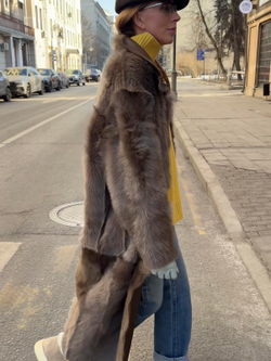 Двустороннее пальто-дубленка Toscana