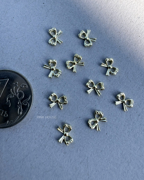 Бантик золото №1 Pink House 1шт