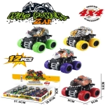 Машина инерционная «Монстр», 9*9*9,5 см, вращающаяся 360°, в шоу-боксе, микс