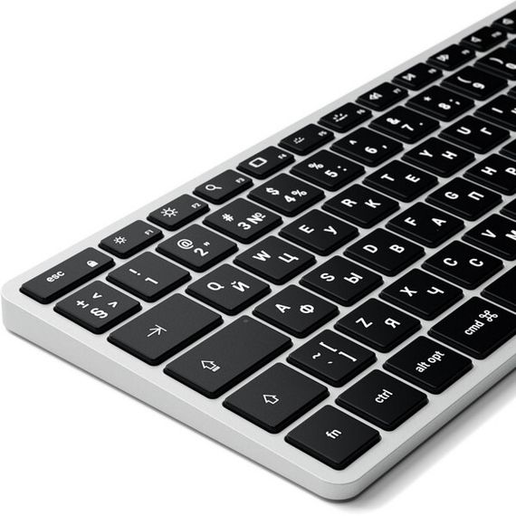 Беспроводная клавиатура Satechi Slim X2 Bluetooth Keyboard (ST-BTSX2S-RU) серебристый