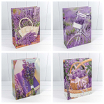 Пакет подарочный 31х42х12см "Лаванда (Микс)