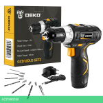 Дрель-шуруповерт Deko GCD12DU3 (063-4146)