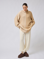 Свитер оверсайз двухцветный