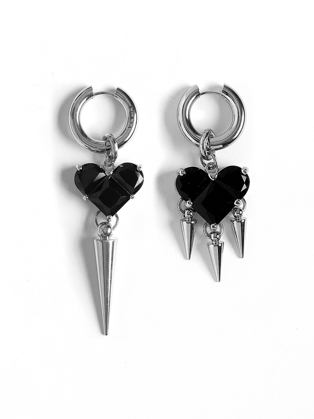 Серьги "Black soul 4 Thorns" Silver