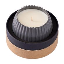 Свеча ароматическая Nutmeg, Leather &amp; Vanilla из коллекции Edge, серый