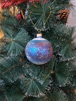 Шар стеклянный "Спас на крови",  ручная роспись