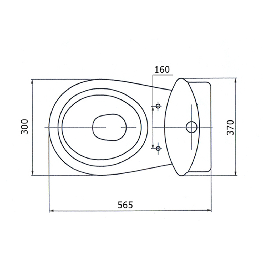 Унитаз-компакт "Вершок"  детский (косой, нижний, сид без крышки, кнопка) МОНОКОРОБ (г.Лобня)