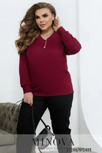 Свитер 2499-бордо Minova