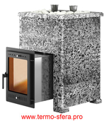 Печь для бани Эверест "Steam Master 30 INOX" Пироксенит Элит, S-40