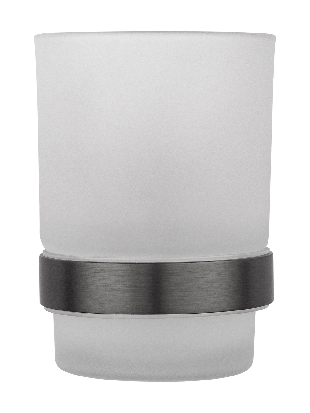 Стакан для зубных щеток с держателем WONZON & WOGHAND GRAFFITY, Темный графит (WW-9321-BGM)