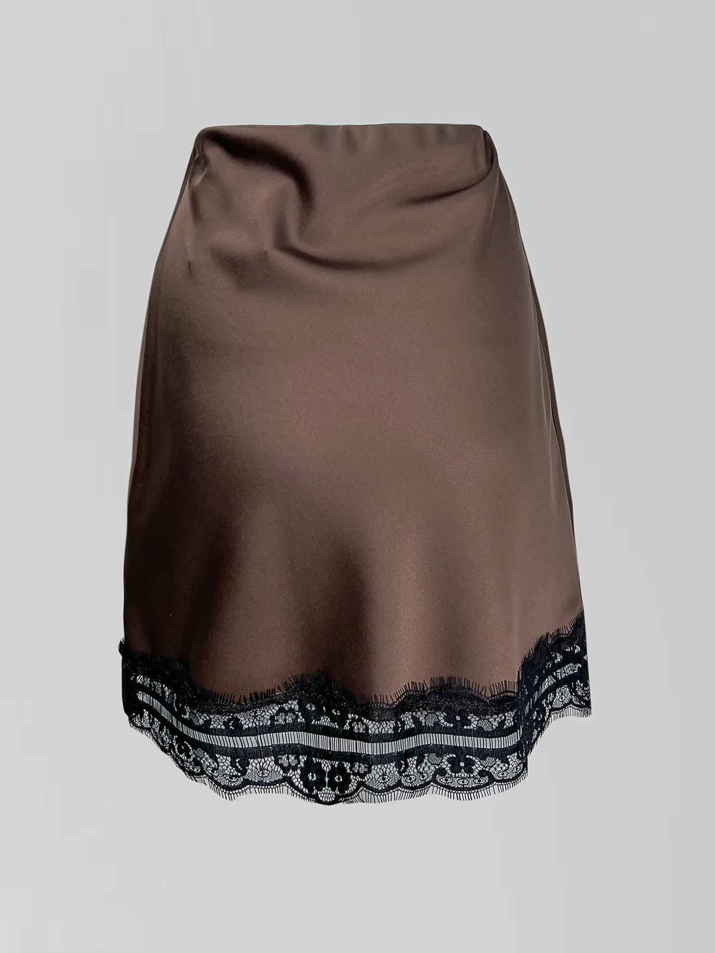 Юбка TREND ICON 312 короткая на резинке с кружевом снизу