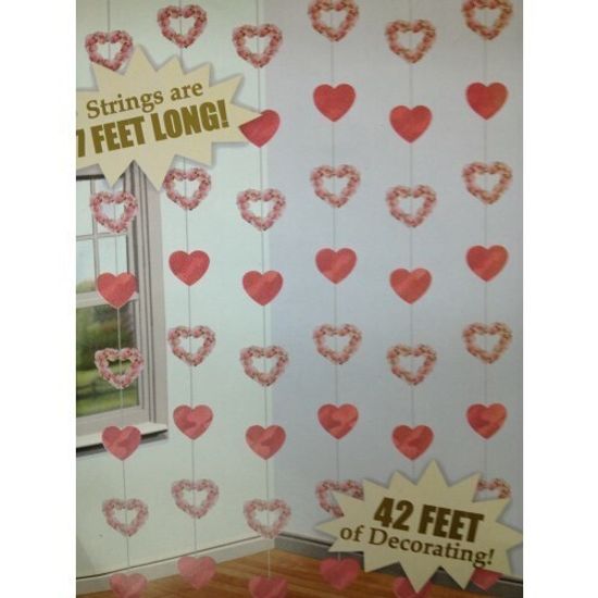 Гирлянда вертикальная "Сердца"