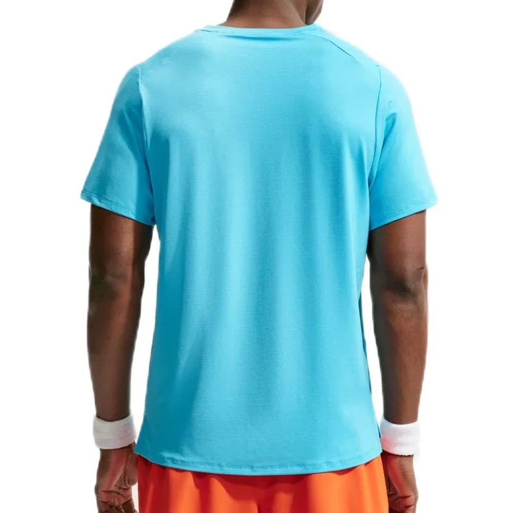 Теннисная футболка Nike Court Advantage Dri-Fit Tennis - baltic blue/black