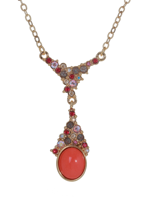 "Зингрунт" колье в золотом покрытии из коллекции "Aura-X" от Jenavi с замком карабин