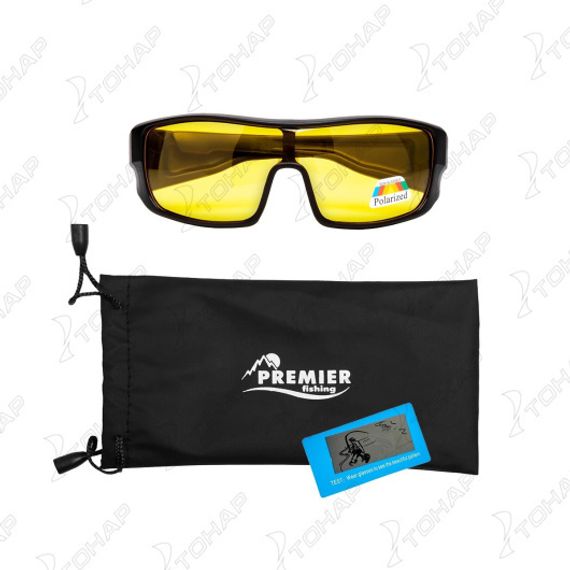 Очки PREMIER поляризационные в чехле (желтый) PR-OP-9436-Y