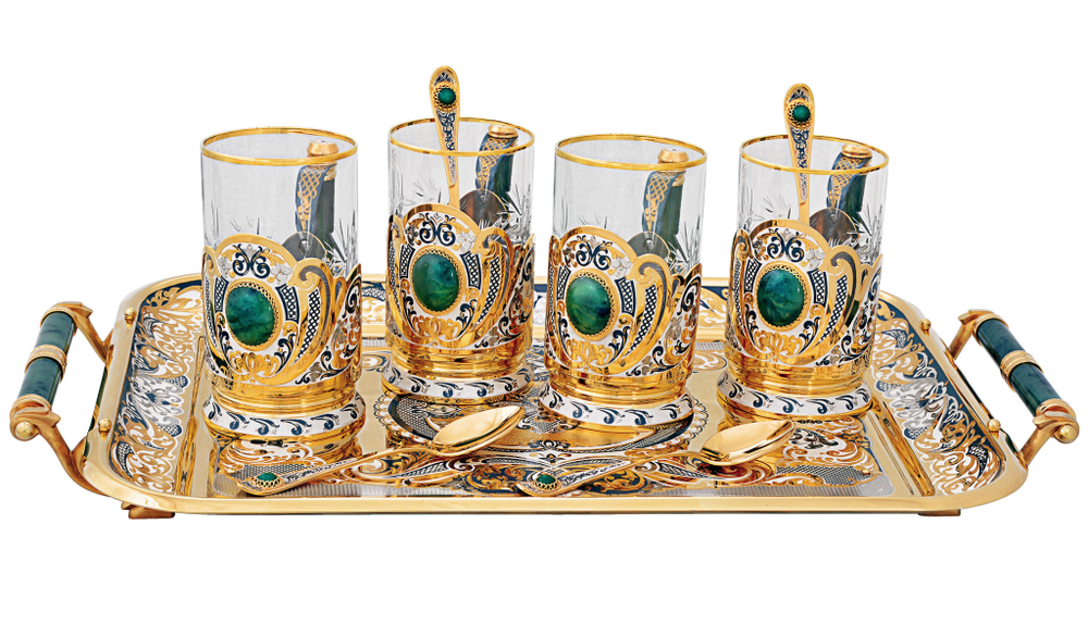 Набор чайный "Роскошный нефрит"