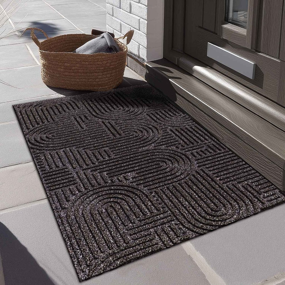 Коврик влаговпитывающий "Лабиринт" 50*100 см мокко, ворс 5мм