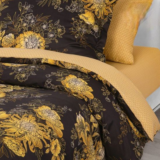 Полуторный комплект постельного белья Бархатистый звон сатин