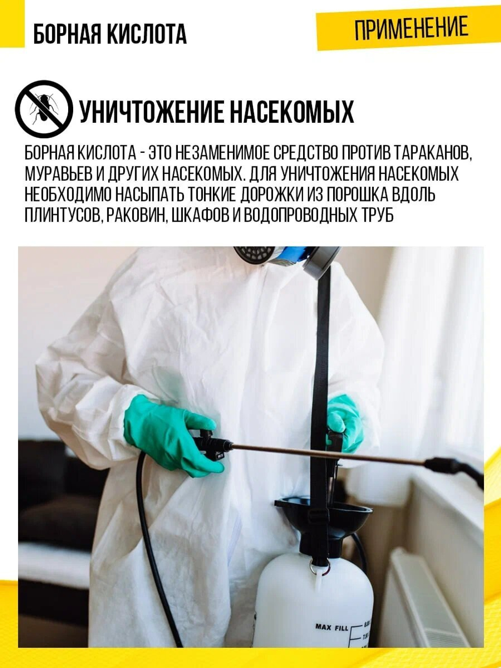 Борная кислота, порошок 10 г (стимулятор роста и плодоношения) (5 шт)