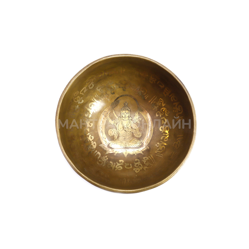 Чаша поющая Лакшми 9 металлов ручная ковка d-12,5 см h-7 см вес от 451 г до 650 г