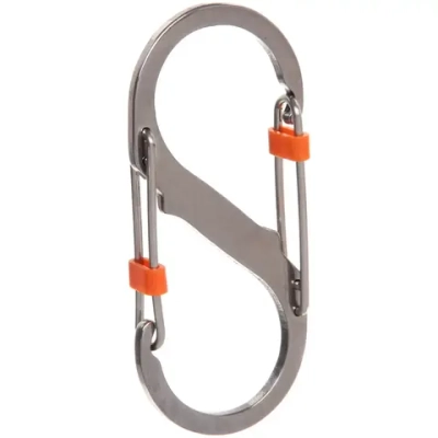 Карабин S-образный с двумя защёлками 8,6см