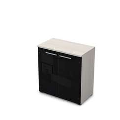 9Ш.023.4 Шкаф низкий со стеклом (800*450*845)