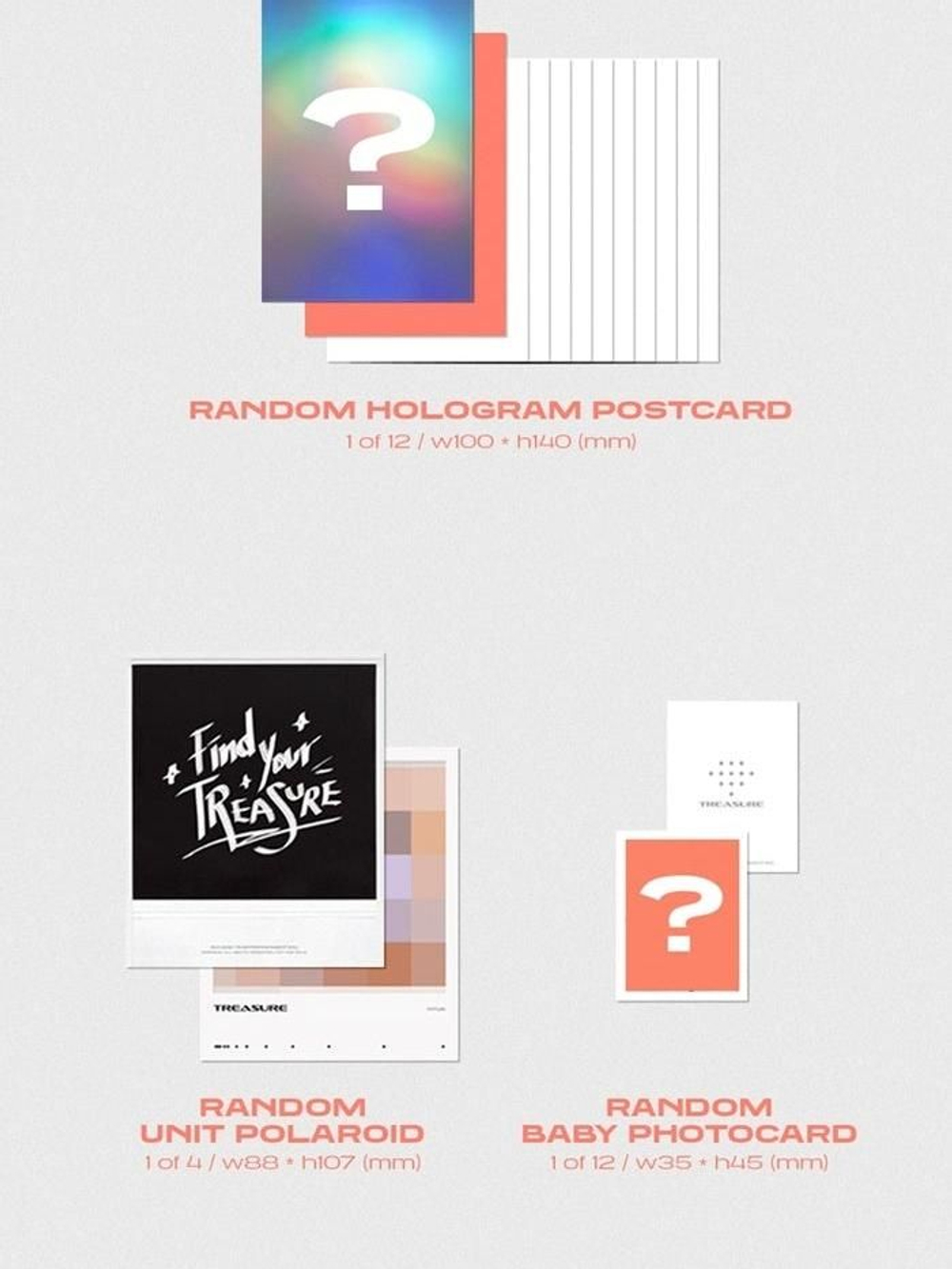 Альбом Treasure - The First Step : Treasure Effect 1st Album 3 Version SET