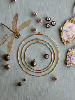 Открытое кольцо металлическое с коннектором 12 см