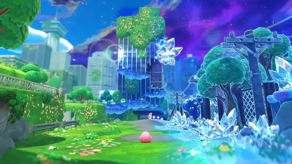 Kirby and the Forgotten Land + Star-Crossed World (ключ-карта для Nintendo Switch 2, полностью на английском языке)