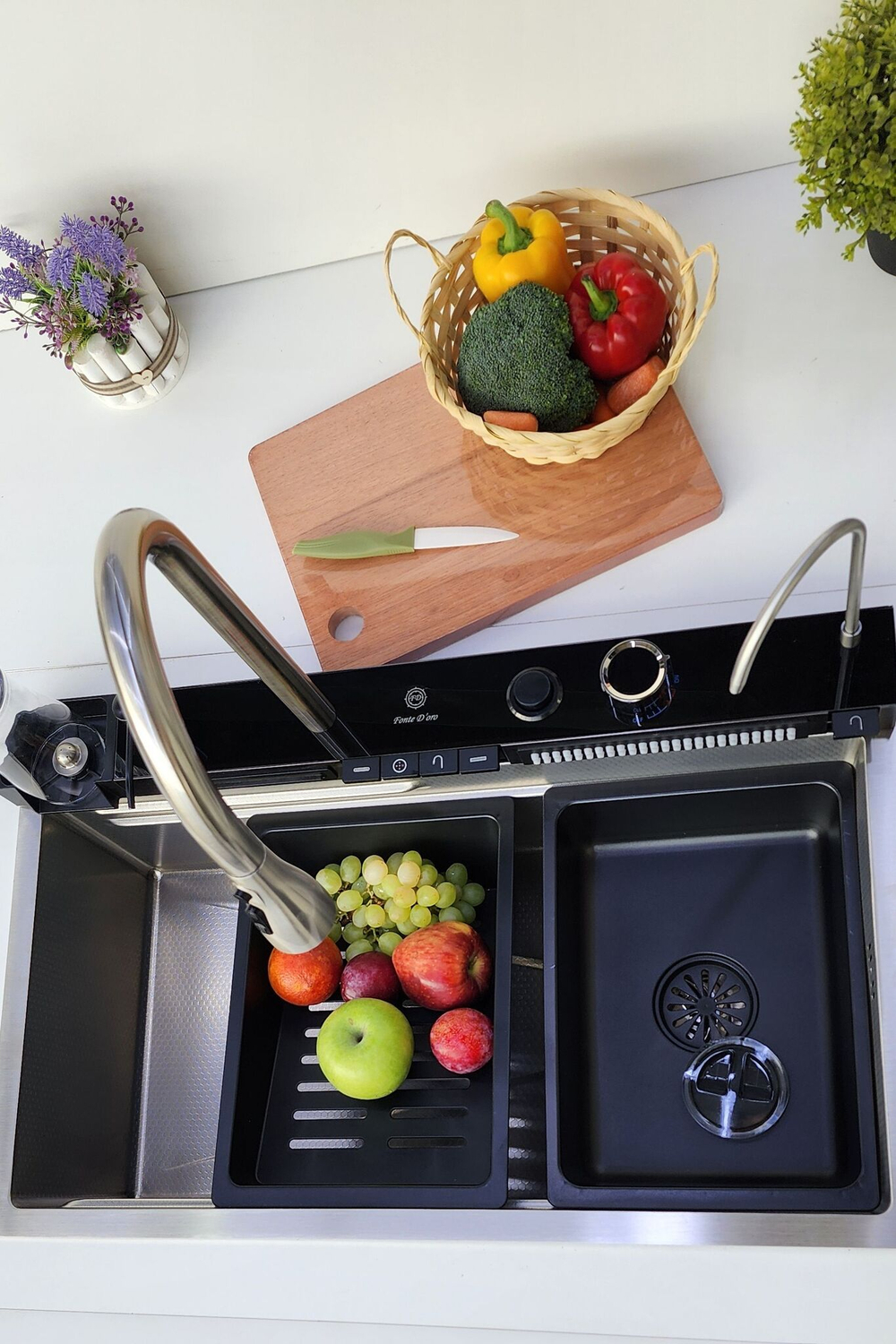 Многофункциональная кухонная мойка из нержавеющей стали BZ9951JS цвета Золотой