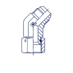 Соединение PN45 JIC 1/2"