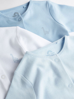 Комбинезон / Cлип для малышей Next 351-212, 3 шт., Белый, Синий