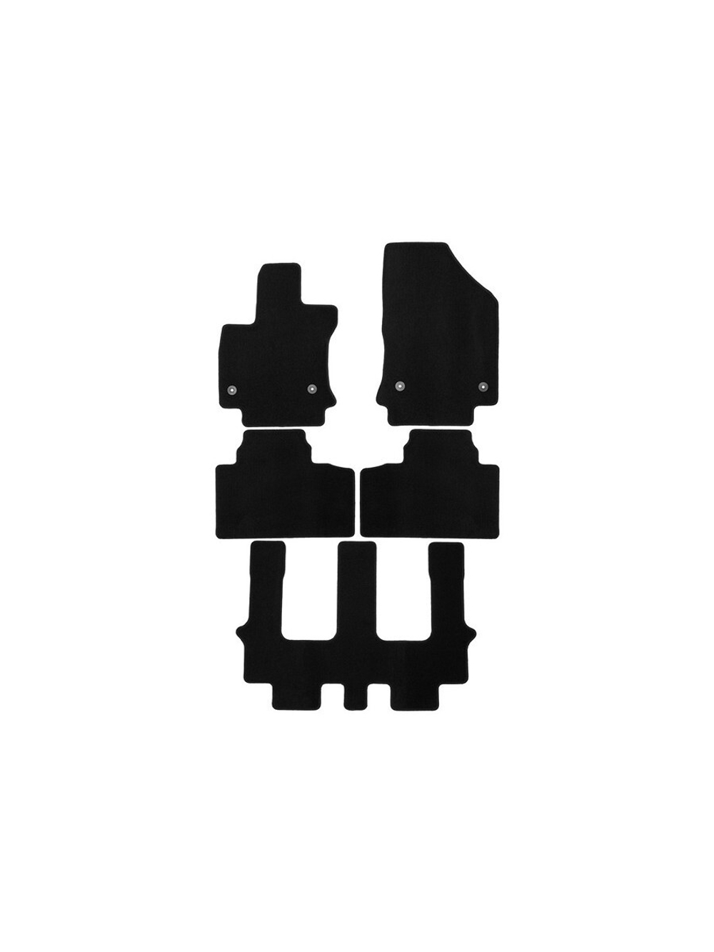 Коврики в салон для GEELY Okavango (I) 2020 - Внедорожник 5 дв. 5шт. (текстиль) KLEVER01.A70256.000K