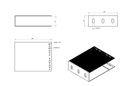 HIS-BR-L-190150 Кронштейн большой  HIS  L 190x150