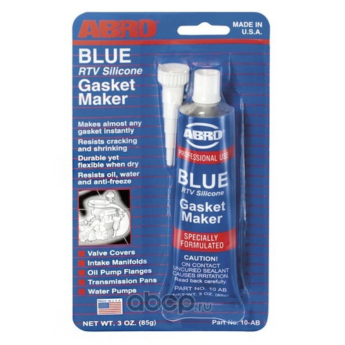 Герметик прокладок /синий/ 85 гр высокотемп. (оригинал) (ABRO)