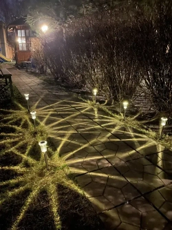 Светильник на солнечной батарее уличный 6 шт, ЖЕЛТЫЙ