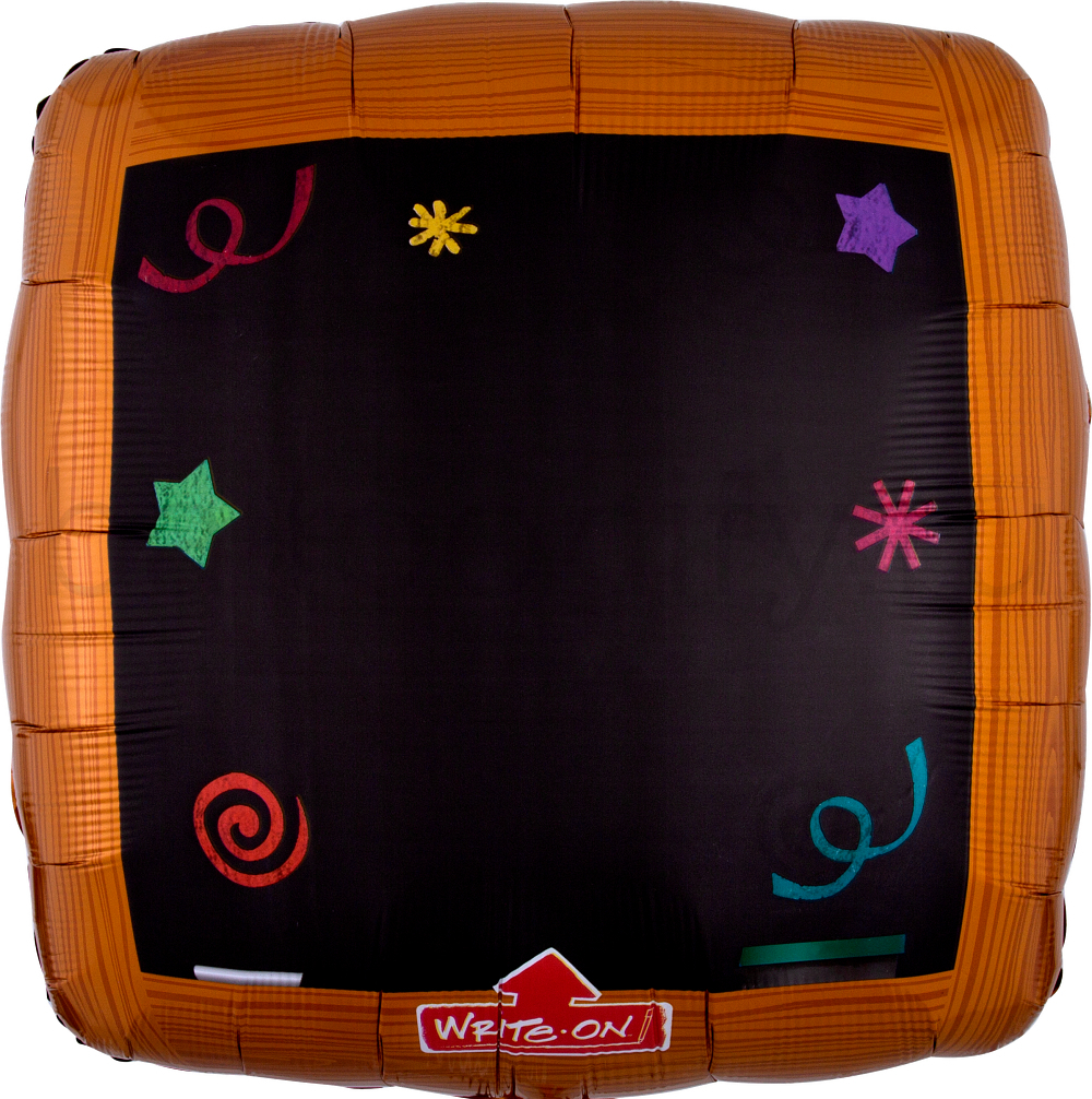 Шар (33''/84 см) Фигура, Рамка для надписей, с маркером, 1 шт. в уп.