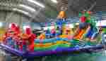 Коммерческий надувной батут "Хижина дракона", 20*10*7 м