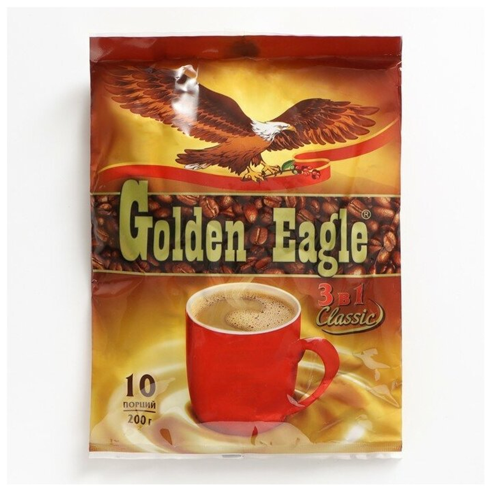 Кофейный напиток 3в1 Golden Eagle Classik 20гр/10саше/50