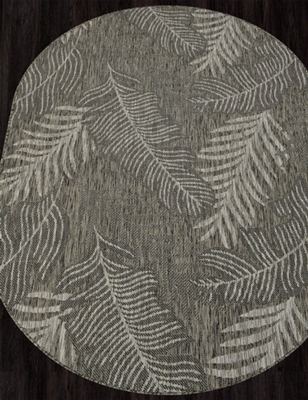 Ковер S132 - GRAY - Овал - коллекция KAIR размер 160*230 см