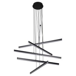 Светильник подвесной (подвес) Rivoli Mabel 6183-201 LED 120 Вт 3000-6000К чёрный светодиодный с пультом | Rivoli