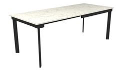 Стол на металлических опорах Хилтон 120 (203,5)*80