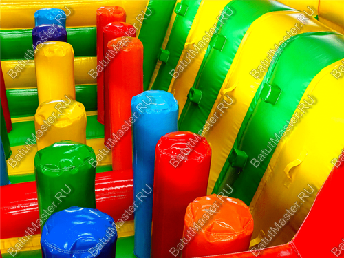 Надувной батут "Увлекательная полоса" с модификацией