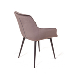 Стул Jordan, бархат пепельно-бежевый 25, опора конус