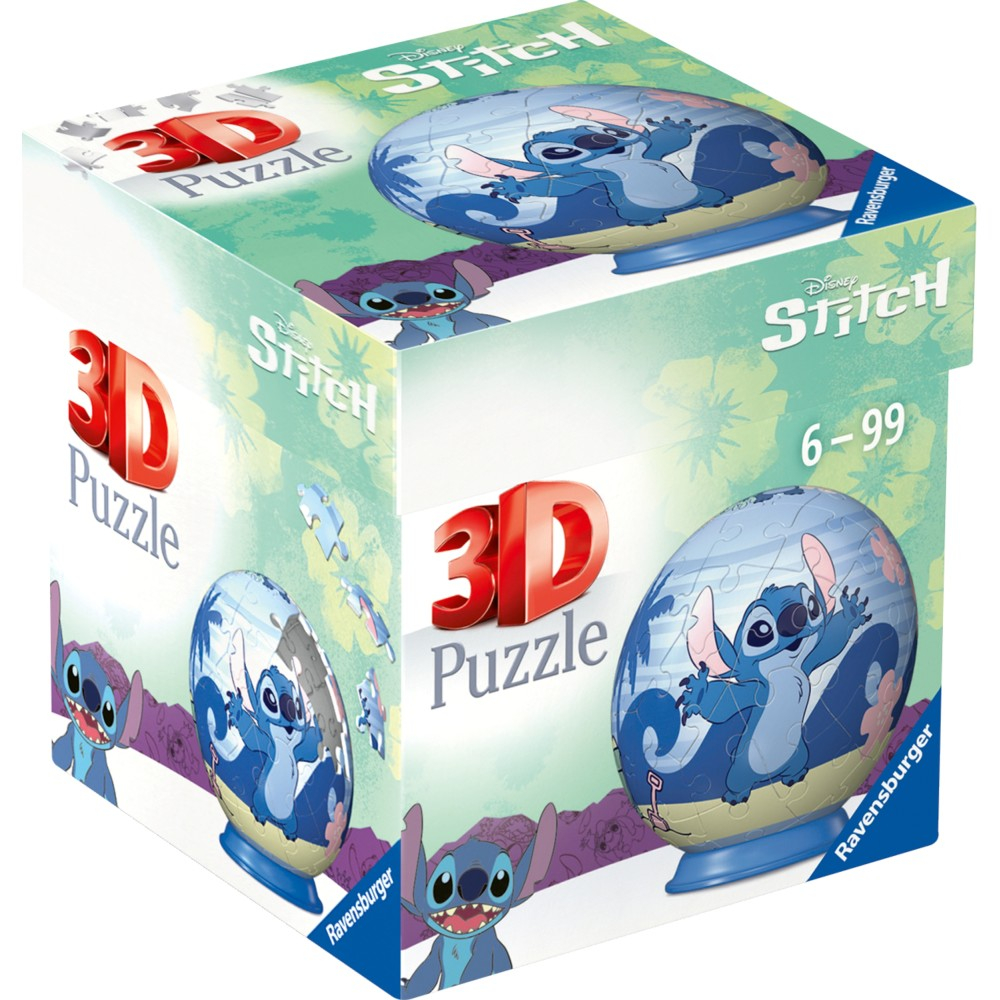 Пазл 3D Ravensburger 115976 Шар Disney Stitch 54 элемента 115976 — фото 2