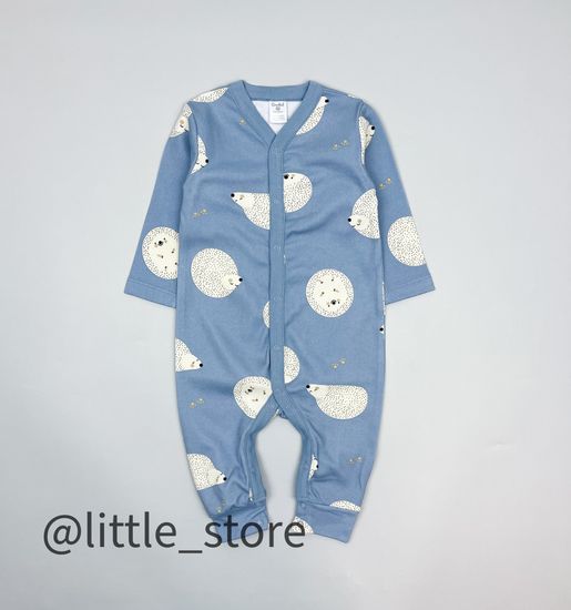 Слип хлопковый "Ежики" ежики на пыльно-синем