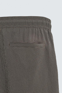 ZARA ДЛИННЫЕ ПЛАВКИ В КЛЕТКУ, СЕРЫЙ