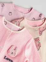 Комбинезон / Cлип для малышей Next E18-355, 3 шт., Розовый, Бежевый